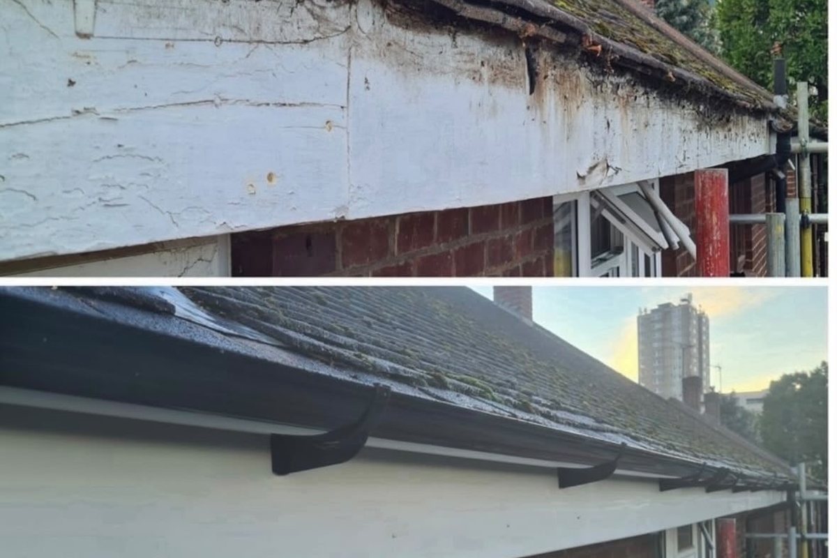 New fascias, soffits and guttering